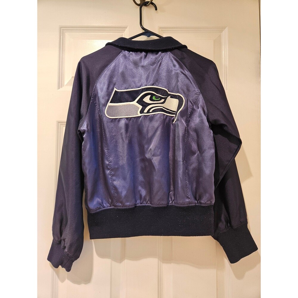 Seattle Seahawks NFL Reebok Starter Cheer Jacket Vintage Size Medium Women Rare